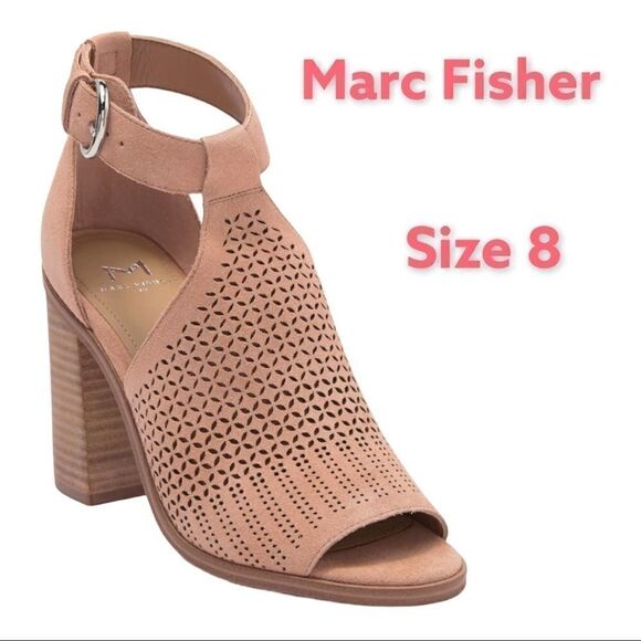 🆕 Marc Fisher leather open toe sandals pink 8  - Picture 1 of 10
